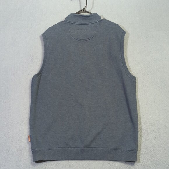 Duluth Trading Co Loophole Vest Men's L Blue 1/4 Zip Outdoor Preppy - Picture 7 of 9